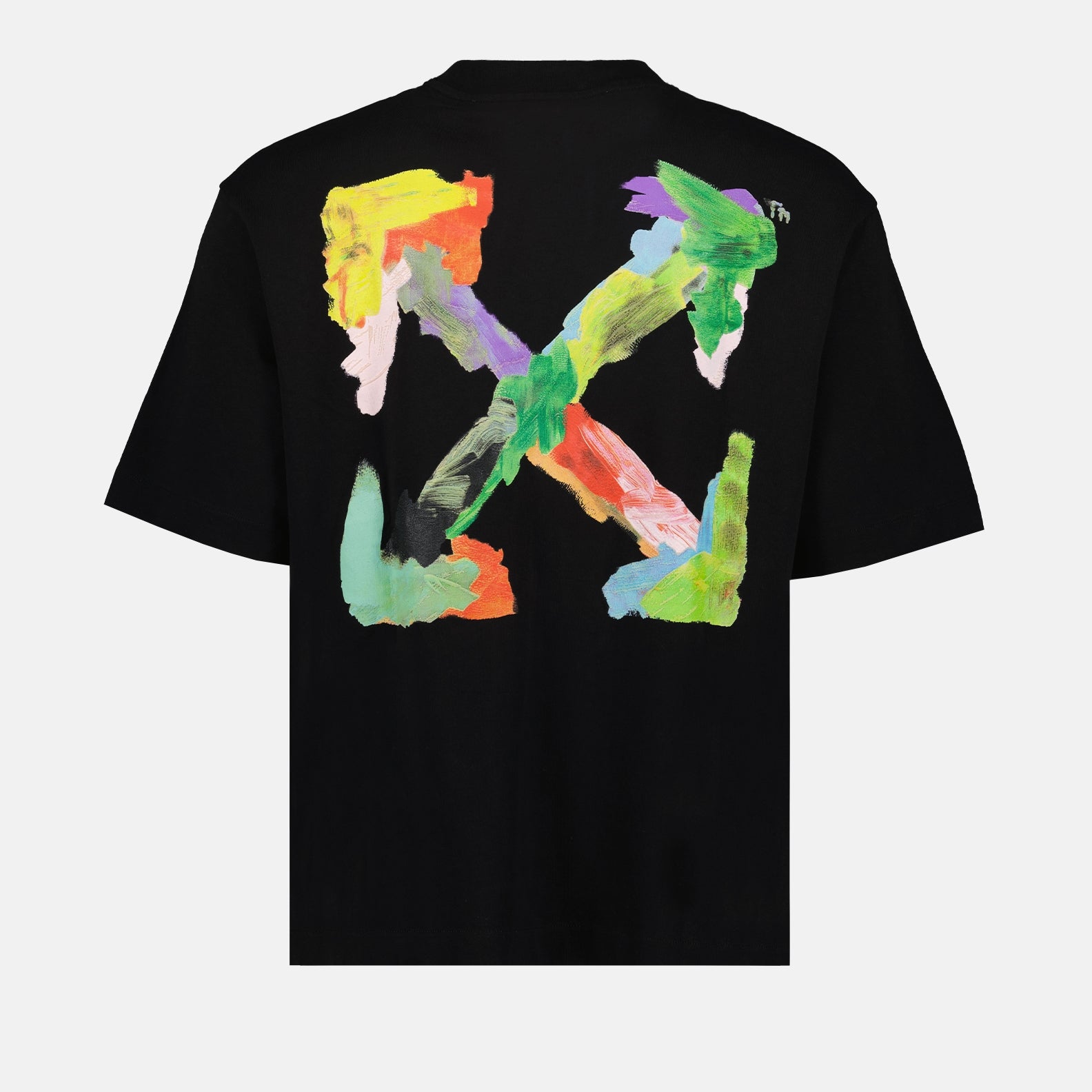 Camisetas T-shirt Brush Arrow Off-White Preto Homme