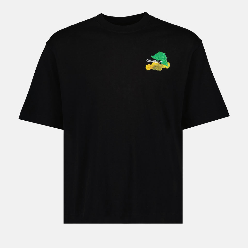 Camisetas T-shirt Brush Arrow Off-White Preto Homme