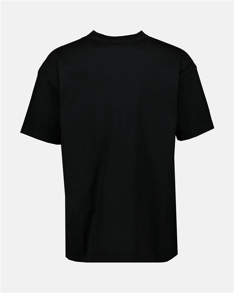 Camisetas T-shirt Burning logo Palm Angels Negro Homme
