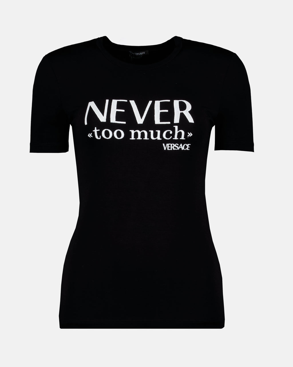 T-Shirts T-shirt Never too much Versace Schwarz Femme