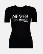 T-Shirts T-shirt Never too much Versace Schwarz Femme