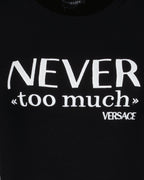 T-Shirts T-shirt Never too much Versace Schwarz Femme