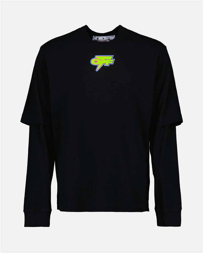 Camisetas T-shirt Off Thunder Off-White Preto Homme