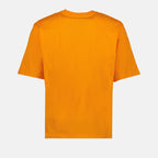 T-shirts T-shirt à logo brodé Moschino Orange Homme