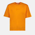 T-shirts T-shirt à logo brodé Moschino Orange Homme