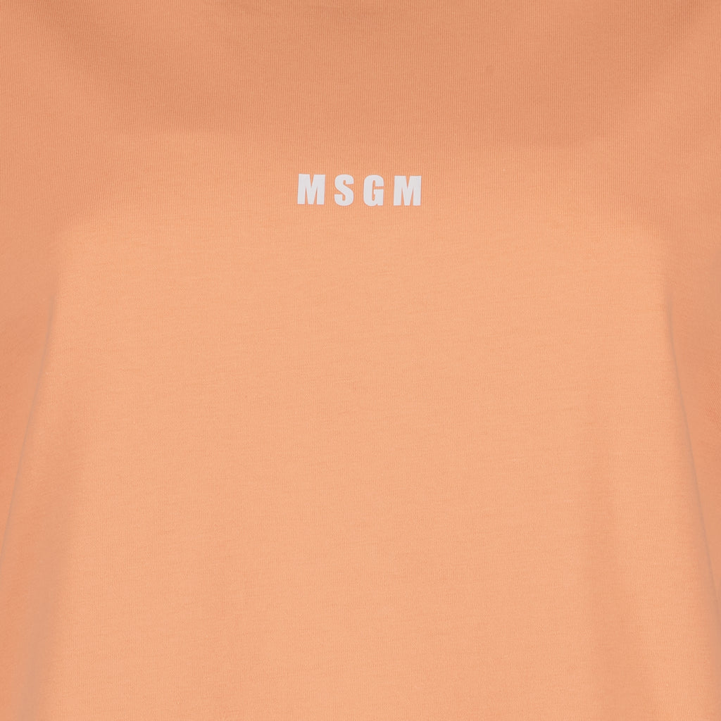 Camisetas T-shirt à logo MSGM Naranja Femme