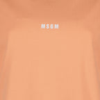 Camisetas T-shirt à logo MSGM Naranja Femme