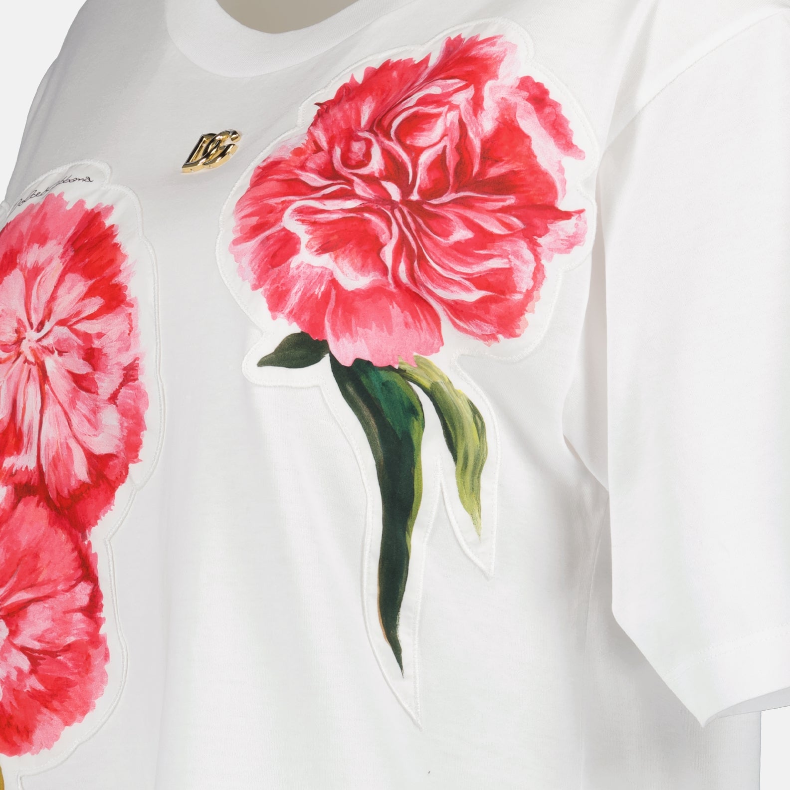 T shirt orchidée à logo
