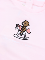 Vêtements T-shirt Ourson Fendi Rose Enfants
