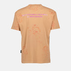 T-shirt T-shirt painted pxp Palm Angels Arancia Homme