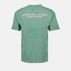 T-Shirts T-shirt painted pxp Palm Angels Grün Homme