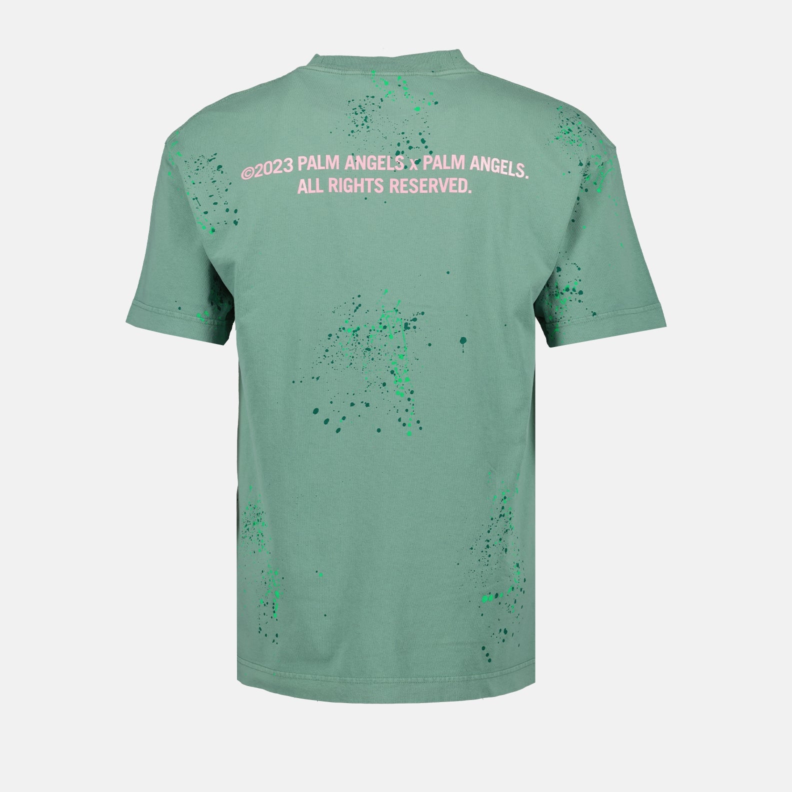 T-Shirts T-shirt painted pxp Palm Angels Grün Homme