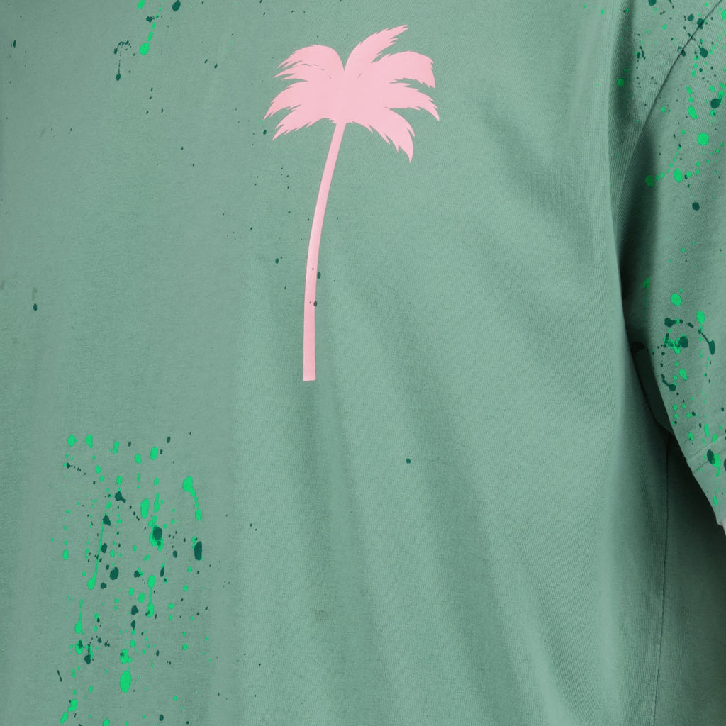 T-Shirts T-shirt painted pxp Palm Angels Grün Homme