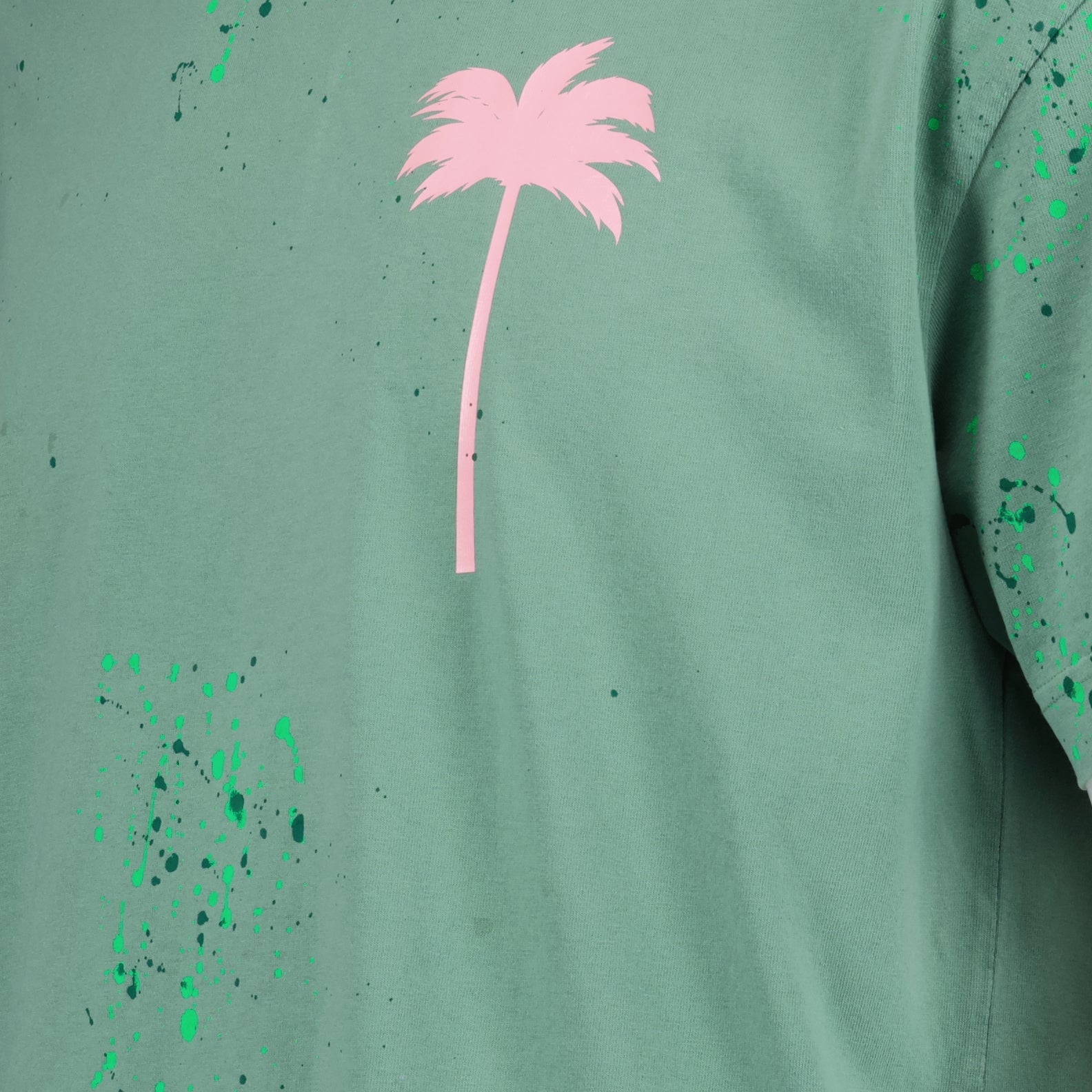 T-Shirts T-shirt painted pxp Palm Angels Grün Homme