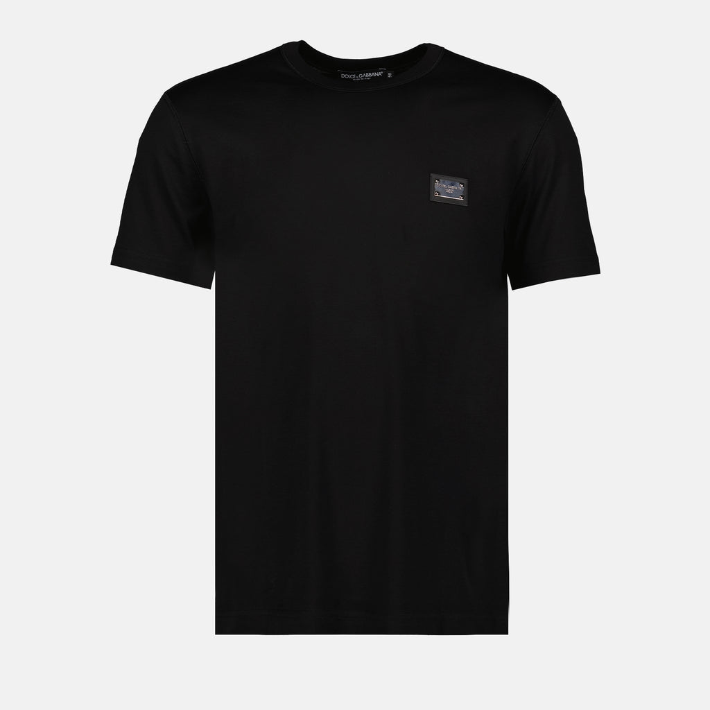 티셔츠 T-shirt plaque à logo Dolce & Gabbana 검은색 Homme