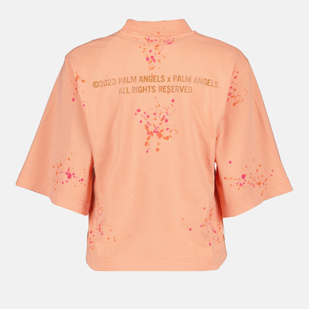 Camisetas T-shirt PXP painted Palm Angels Laranja Femme