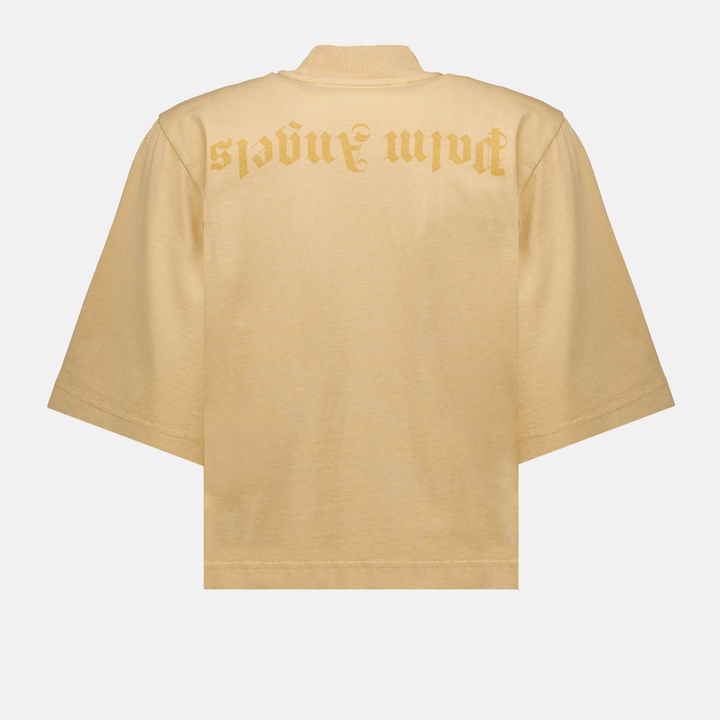 T-shirts Reverse logo t-shirt Palm Angels Beige Women