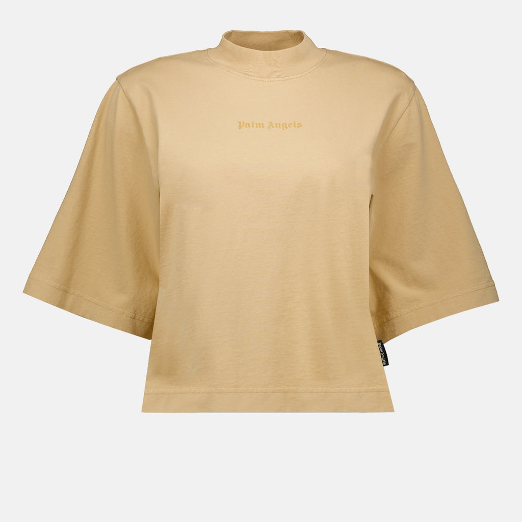 T-shirts Reverse logo t-shirt Palm Angels Beige Women