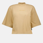 T-shirts Reverse logo t-shirt Palm Angels Beige Women