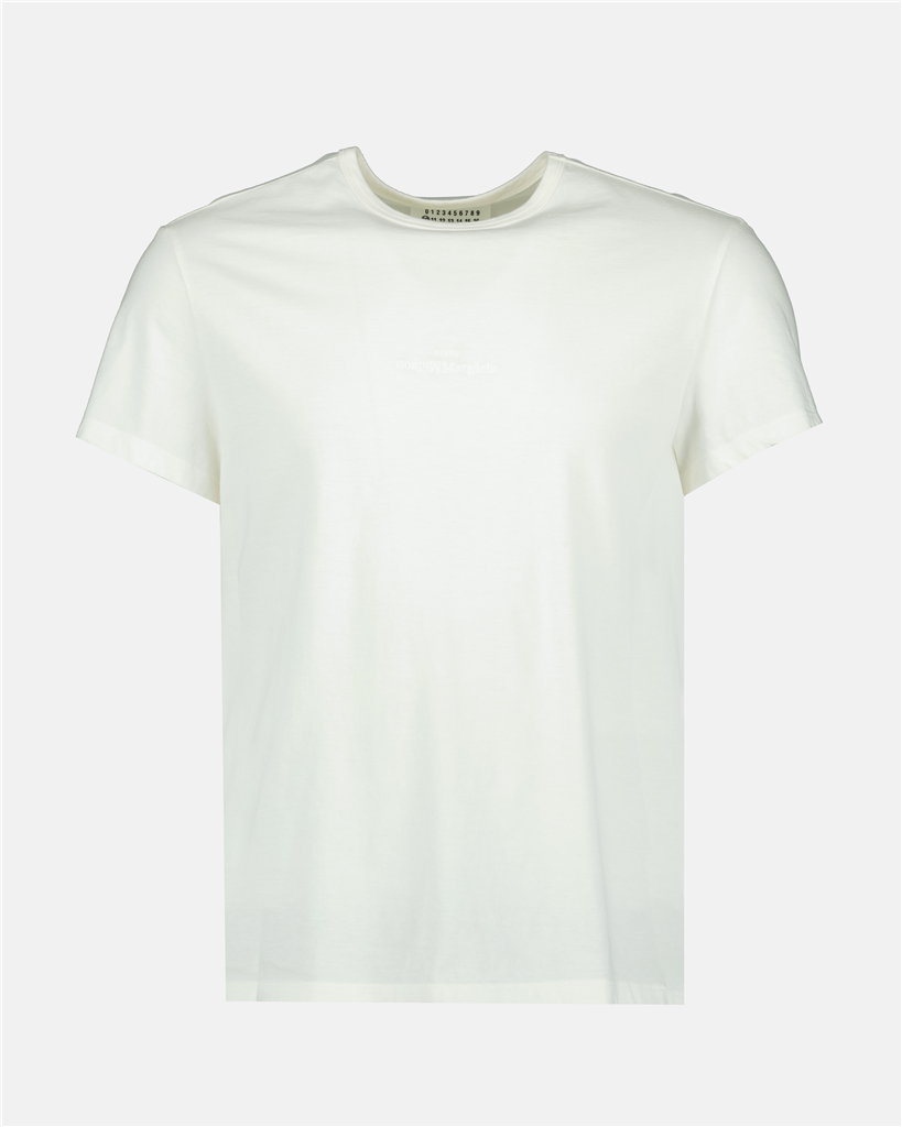 T-shirt reverse logo Blanc