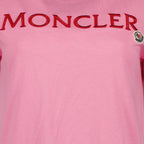 T-shirts T-shirt à logo Moncler Rose Femme