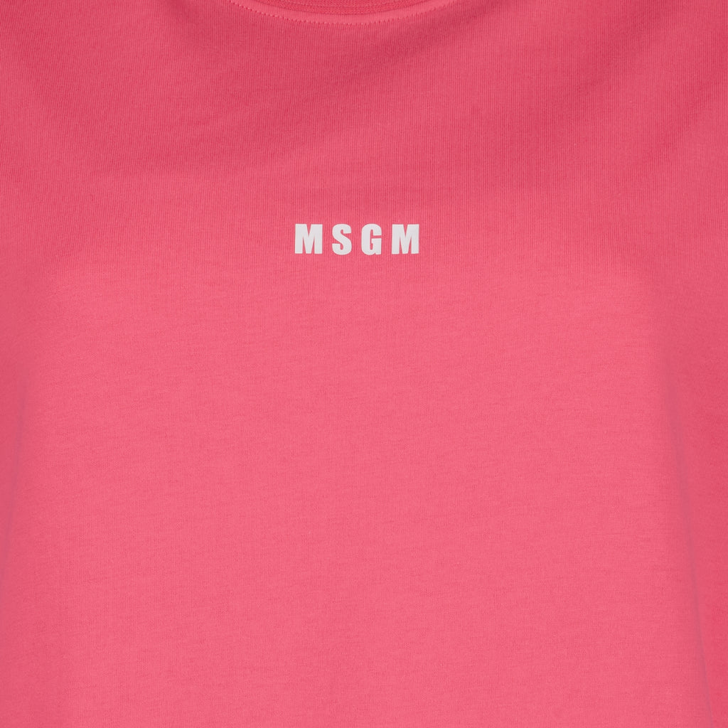 Tシャツ ロゴTシャツ MSGM ピンク 女性