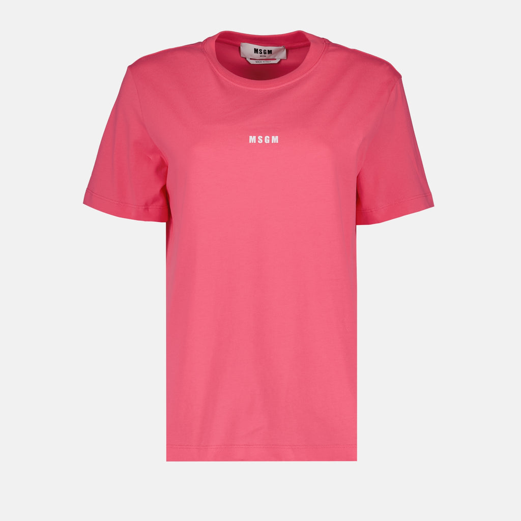 Tシャツ ロゴTシャツ MSGM ピンク 女性