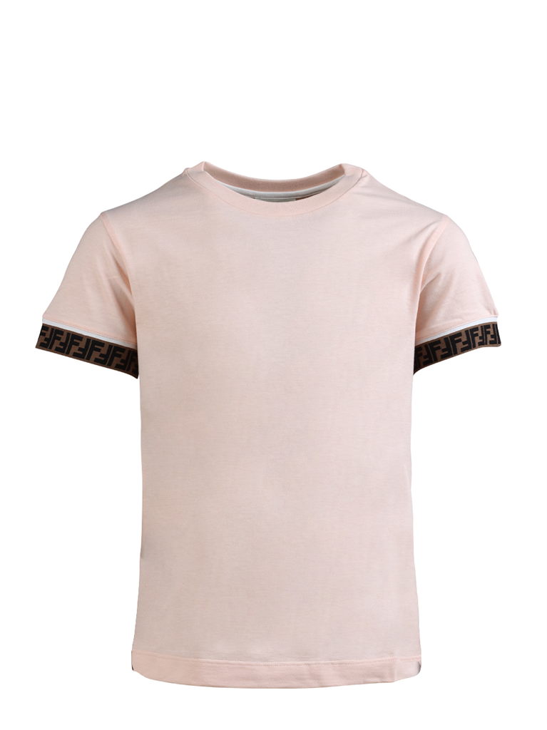 Vestuário T-shirt FF Fendi Rosa Crianças