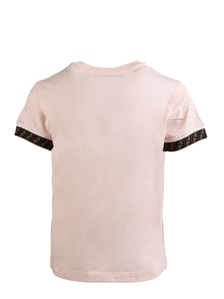 Vestuário T-shirt FF Fendi Rosa Crianças