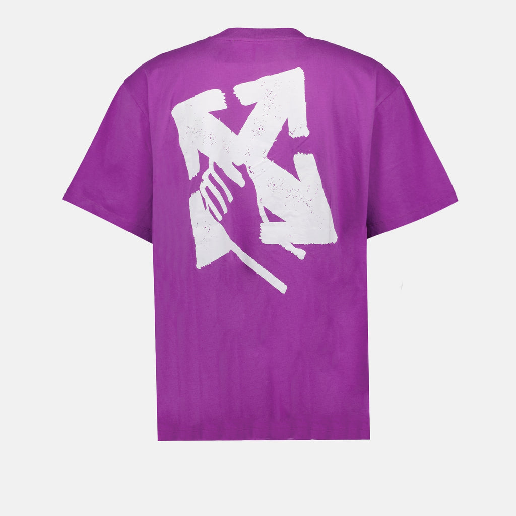 T-shirt T-shirt Hand Arrow Off-White Rosa Homme