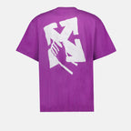 T-shirt T-shirt Hand Arrow Off-White Rosa Homme