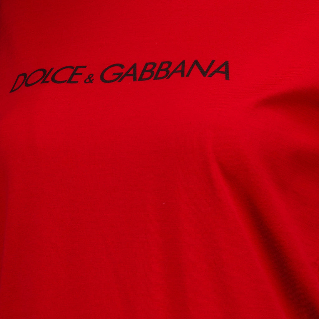 T-shirts T-shirt à logo Dolce & Gabbana Rouge Femme