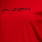 T-shirts T-shirt à logo Dolce & Gabbana Rouge Femme