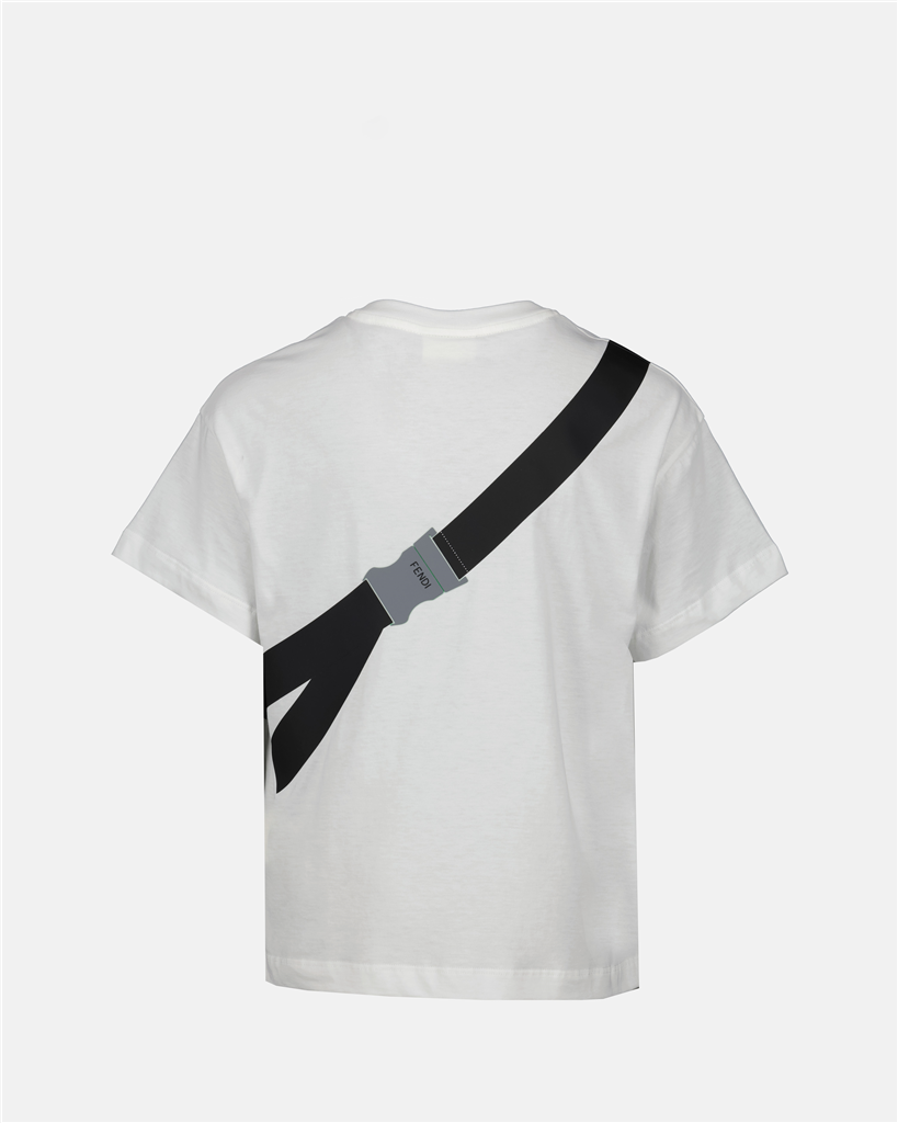 Vêtements T-shirt à imprimé sac banane Fendi Vert Enfants