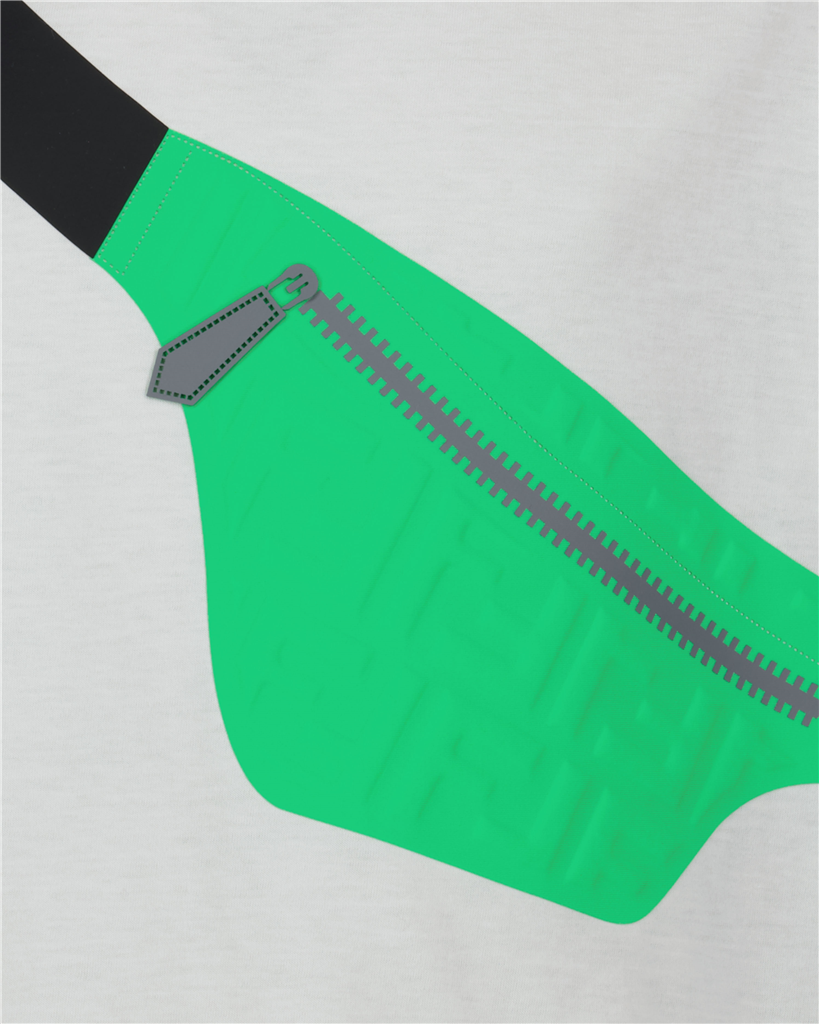 Vêtements T-shirt à imprimé sac banane Fendi Vert Enfants