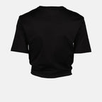 T-shirt T-shirt Safety Pin Versace Nero Femme