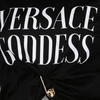 T-shirt T-shirt Safety Pin Versace Nero Femme