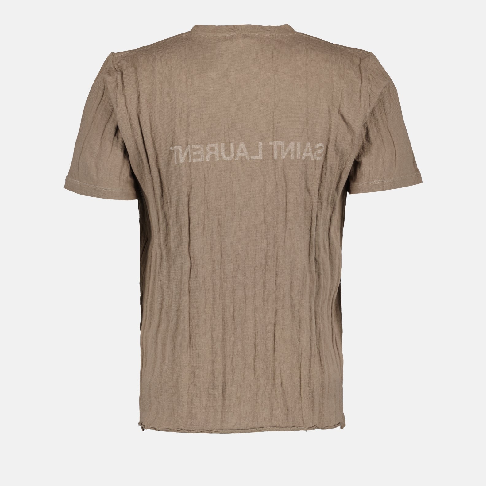 T-shirts T-shirt Saint Laurent Reversed Saint Laurent Marron Homme