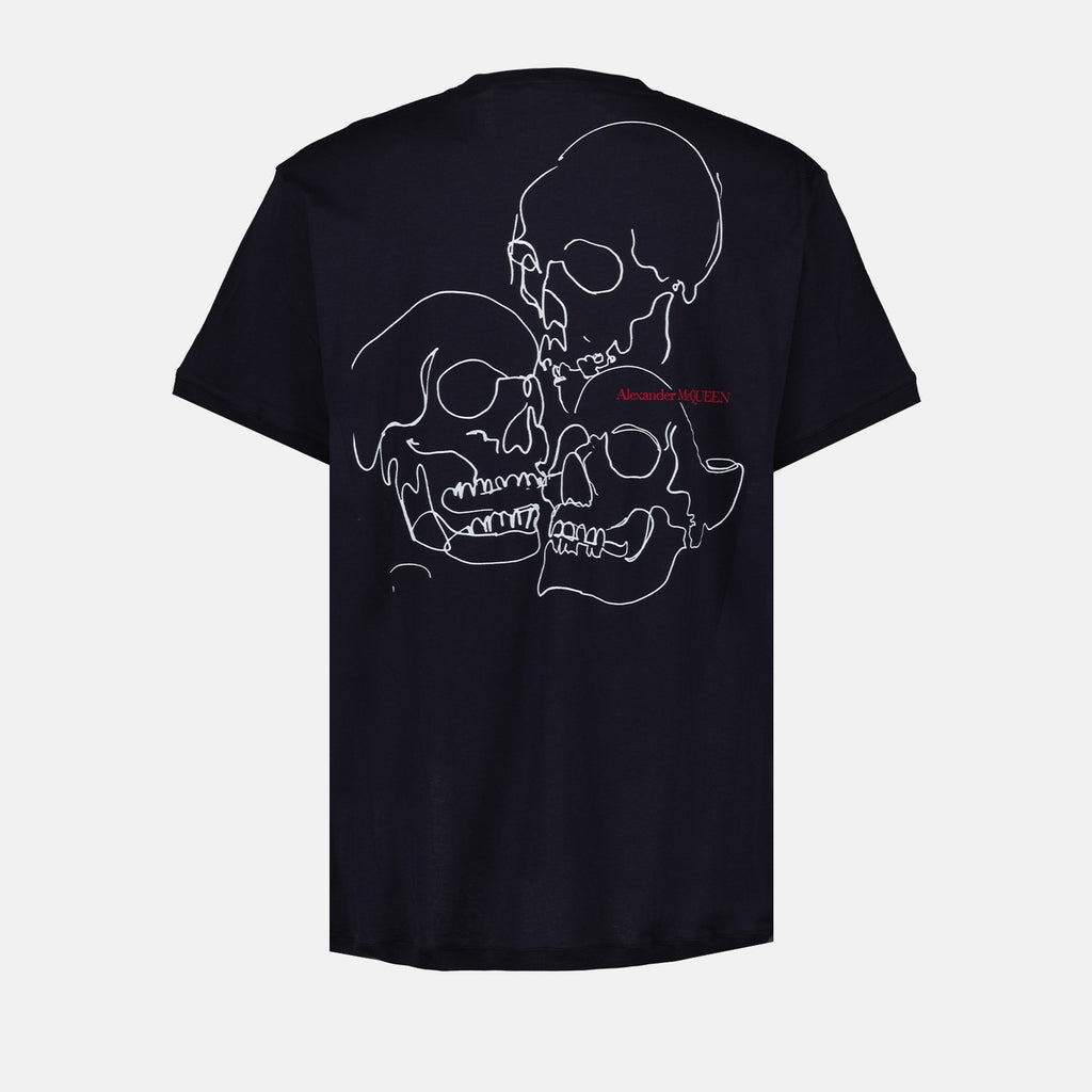 T-Shirts T-shirt Skull Alexander McQueen Blau Homme