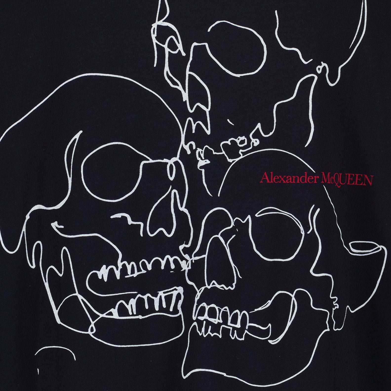 T-Shirts T-shirt Skull Alexander McQueen Blau Homme