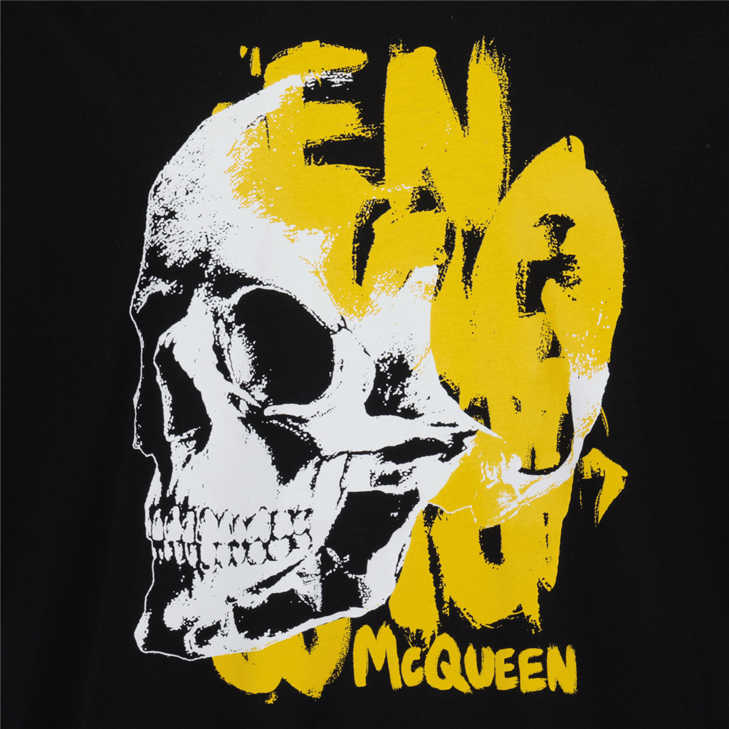 Camisetas T-shirt Skull Alexander McQueen Negro Homme