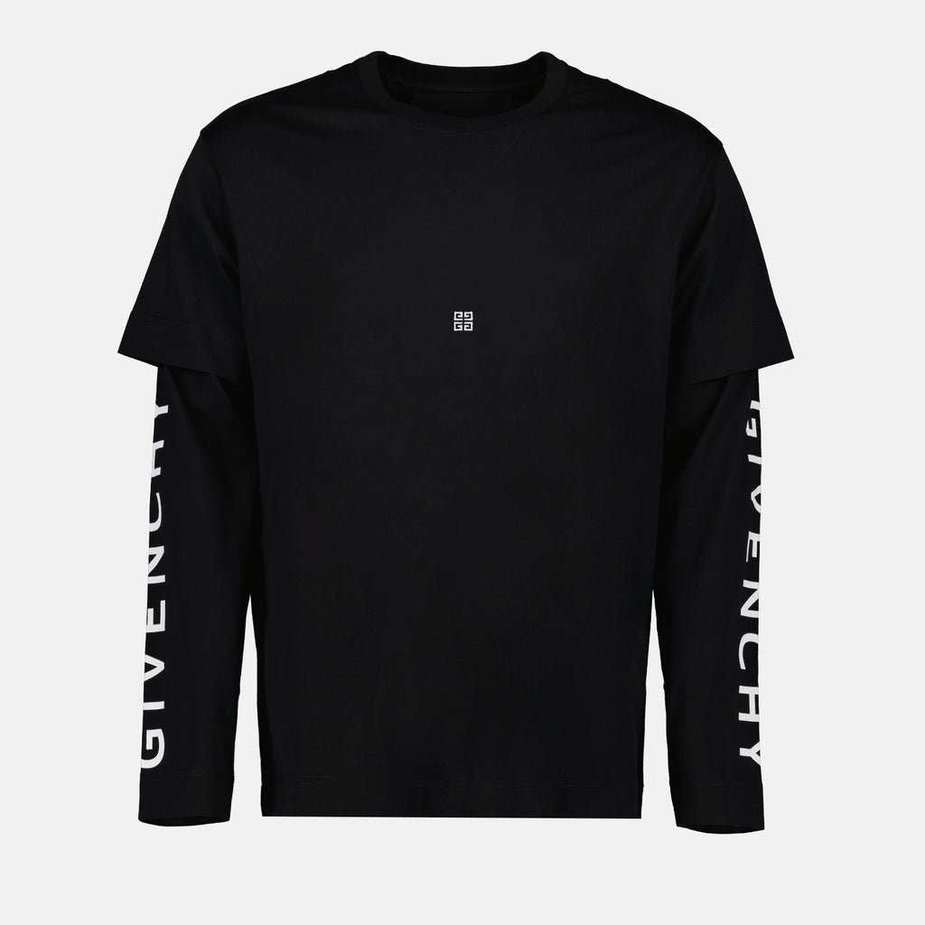 티셔츠 T-shirt superposé Givenchy 검은색 Homme