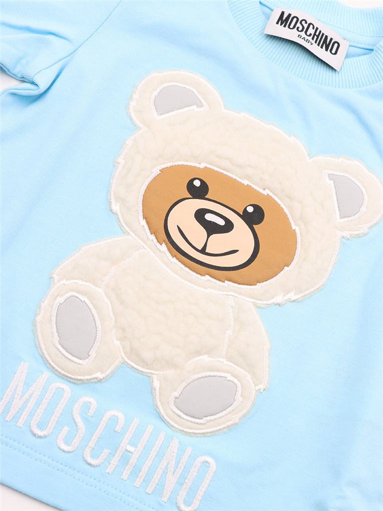 Abbigliamento T-shirt Teddy Moschino Blu Bambini