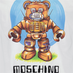 T-Shirts T-shirt Teddy Robot Moschino Weiß Homme