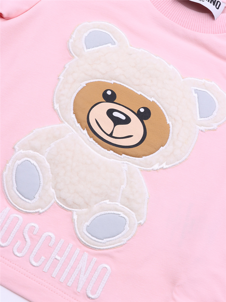 Vestuário T-shirt Teddy Moschino Rosa Crianças