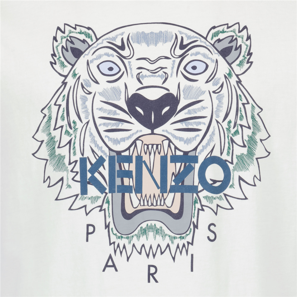 T-shirts T-shirt Tiger Kenzo Blanc Homme