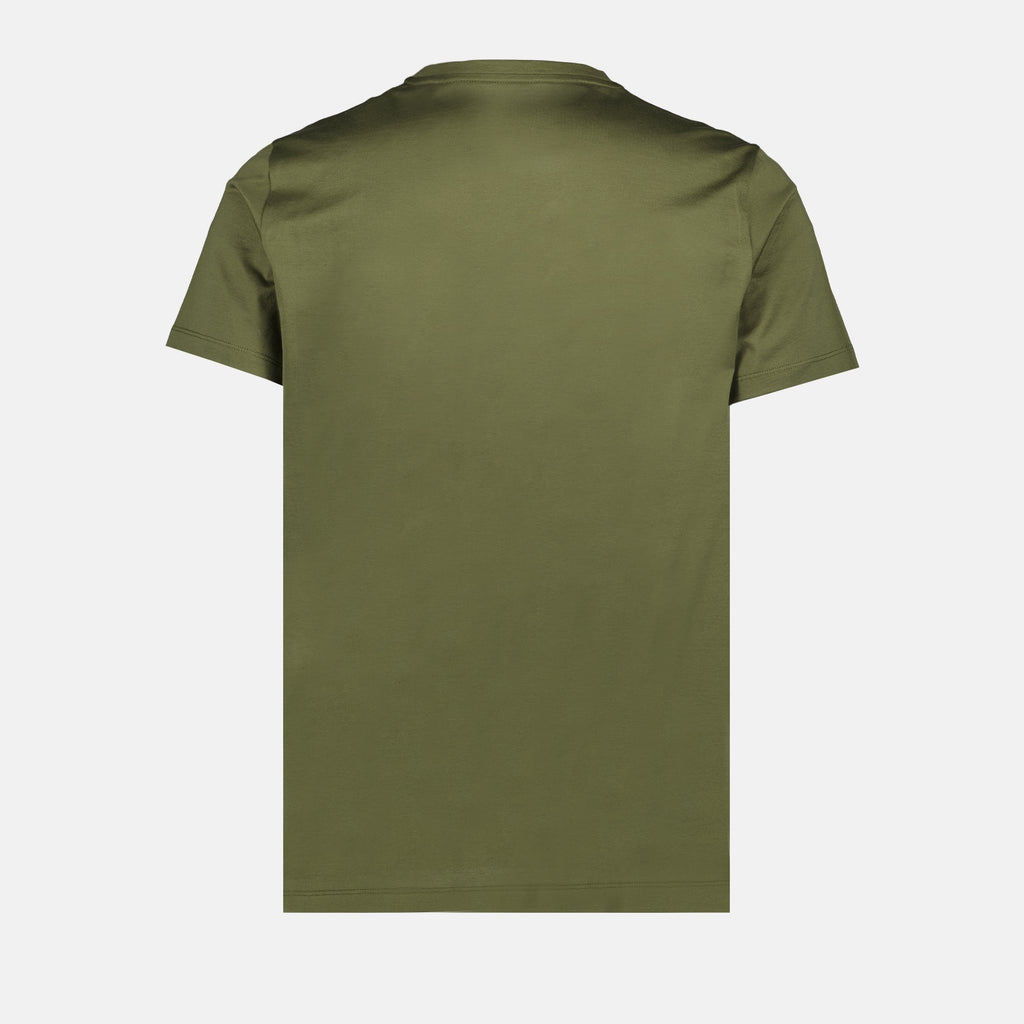 T-Shirts T-shirt à logo double Moncler Grün Homme