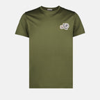T-Shirts T-shirt à logo double Moncler Grün Homme