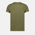 티셔츠 T-shirt à logo et liseré Moncler 녹색 Homme