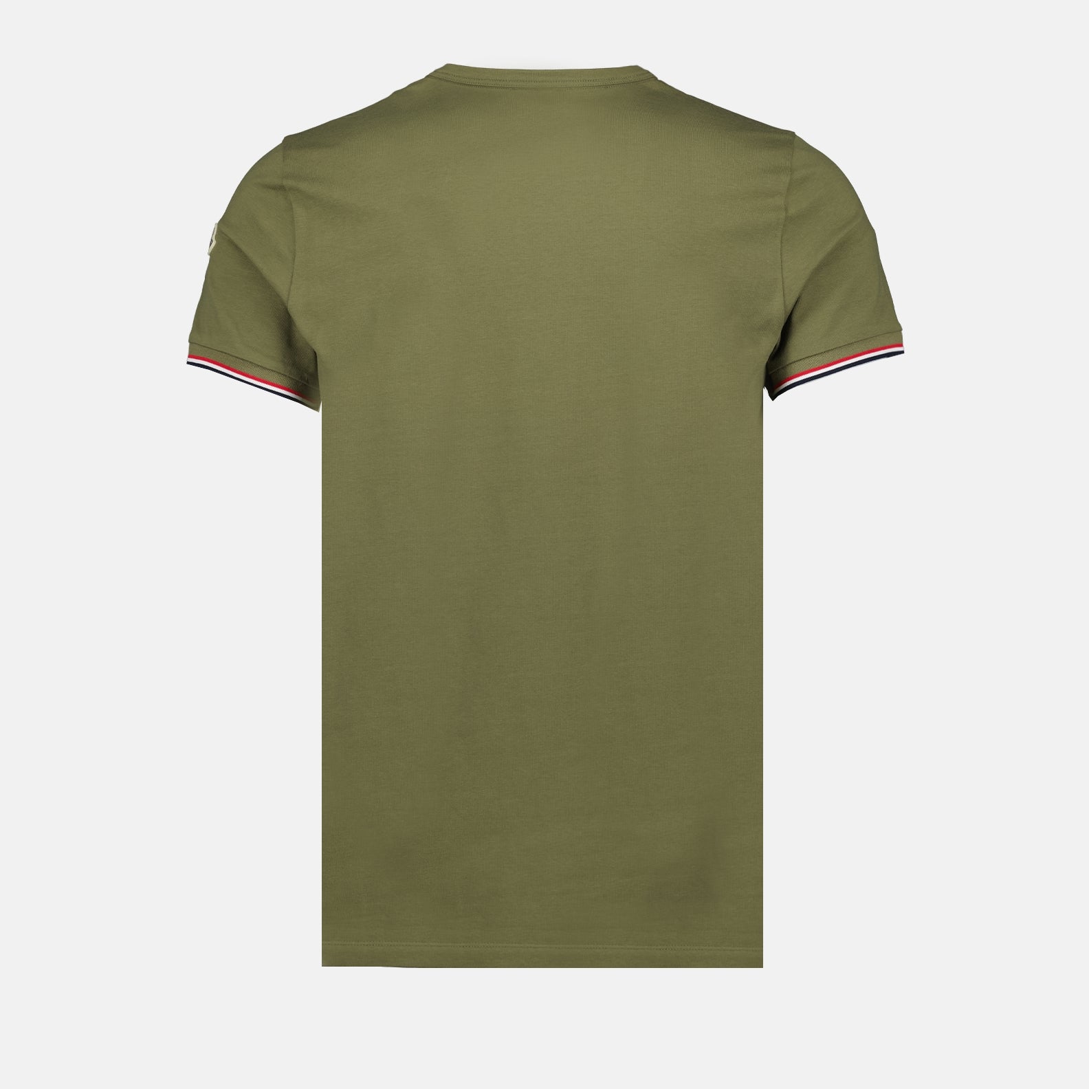 티셔츠 T-shirt à logo et liseré Moncler 녹색 Homme